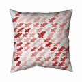 Begin Home Decor 20 x 20 in. X Red Pattern-Double Sided Print Indoor Pillow 5541-2020-AB70-1